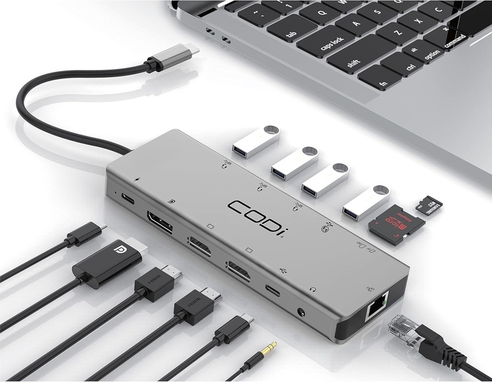 CODI. 13-IN-1 MULTI-PORT ADAPTER (USB-C CONNECTION)
