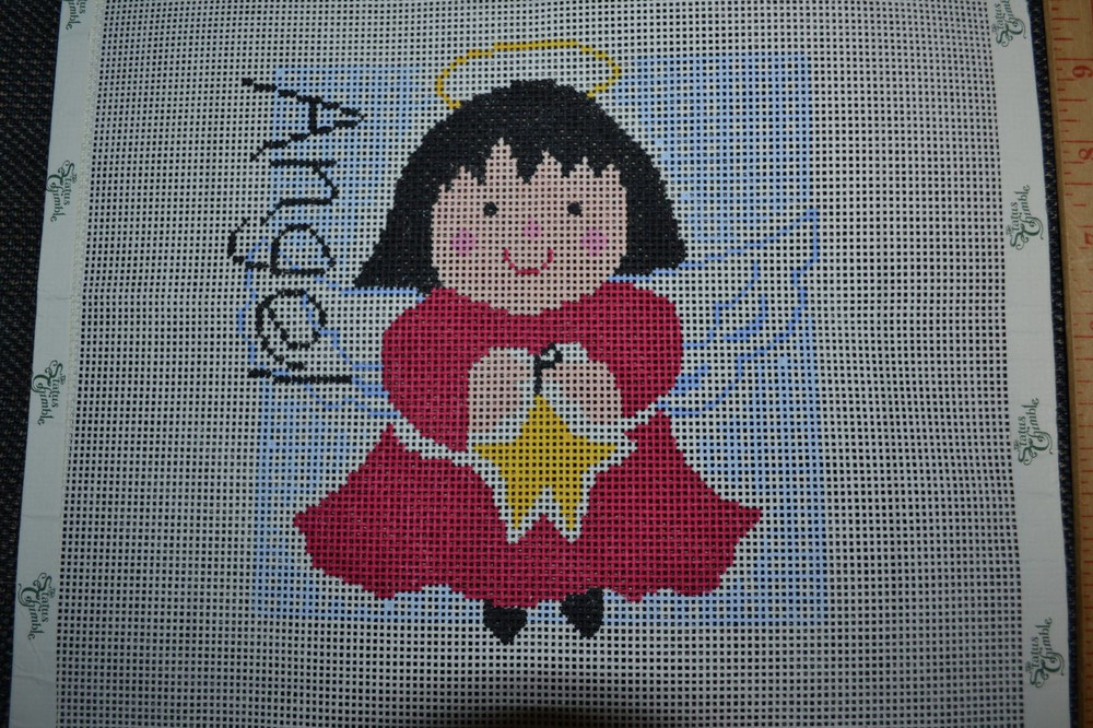 HP needlepoint canvas, Jean Smith, Angel