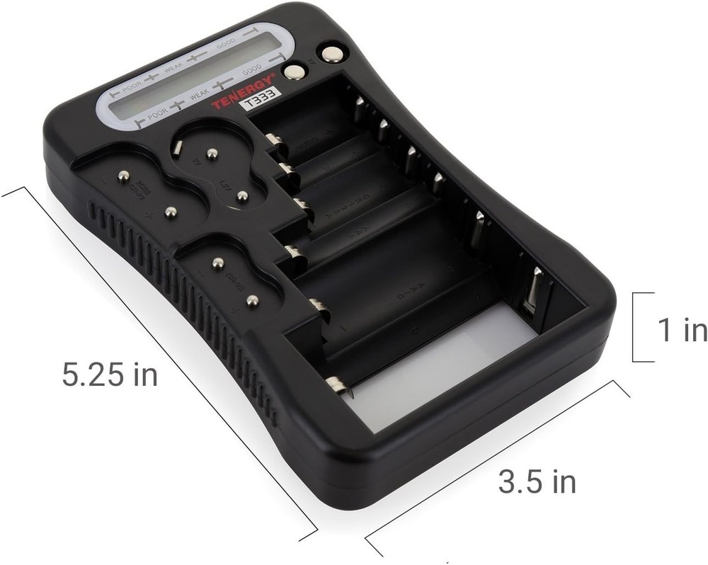 Multi-Purpose Battery Tester with LCD Display – Compatible with Various Battery