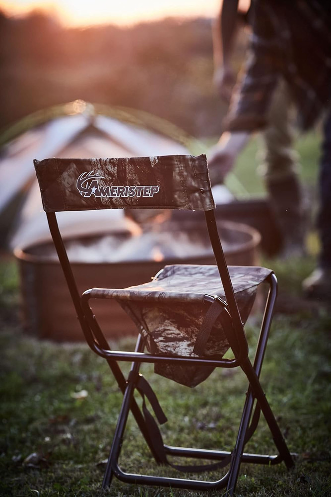 Portable Foldable Hunting Blind Chair High Back Backrest Lightweight Camo