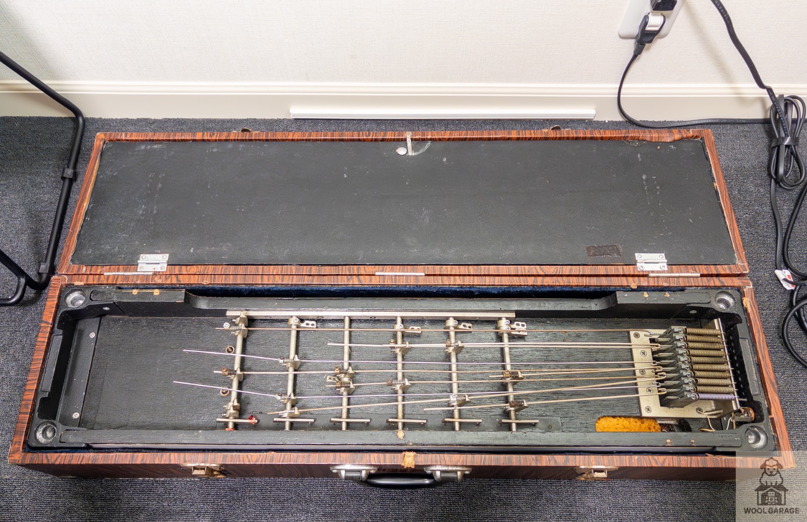 FUZZY 10 String Pedal Steel Guitar 6 Pedals w/ Hard Case Vintage From Japan