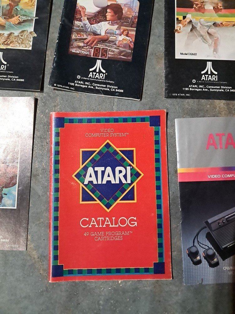 Atari Lot Of 17 Game & Computer Manuals