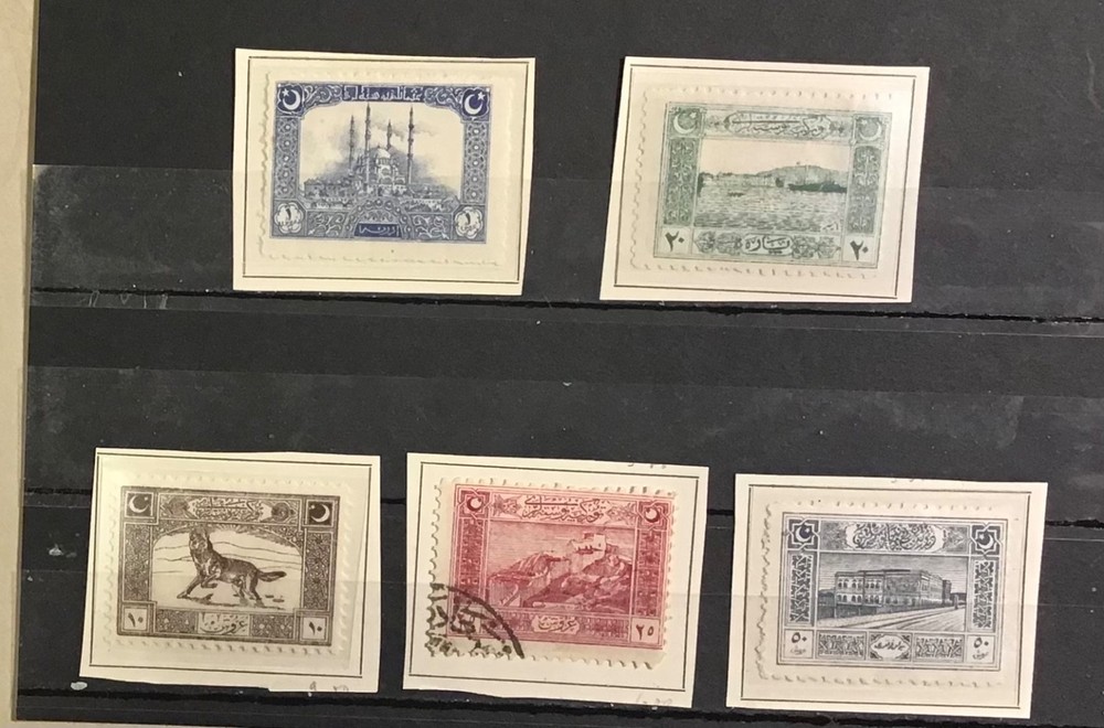 Turkey 1921 republic set five values TK