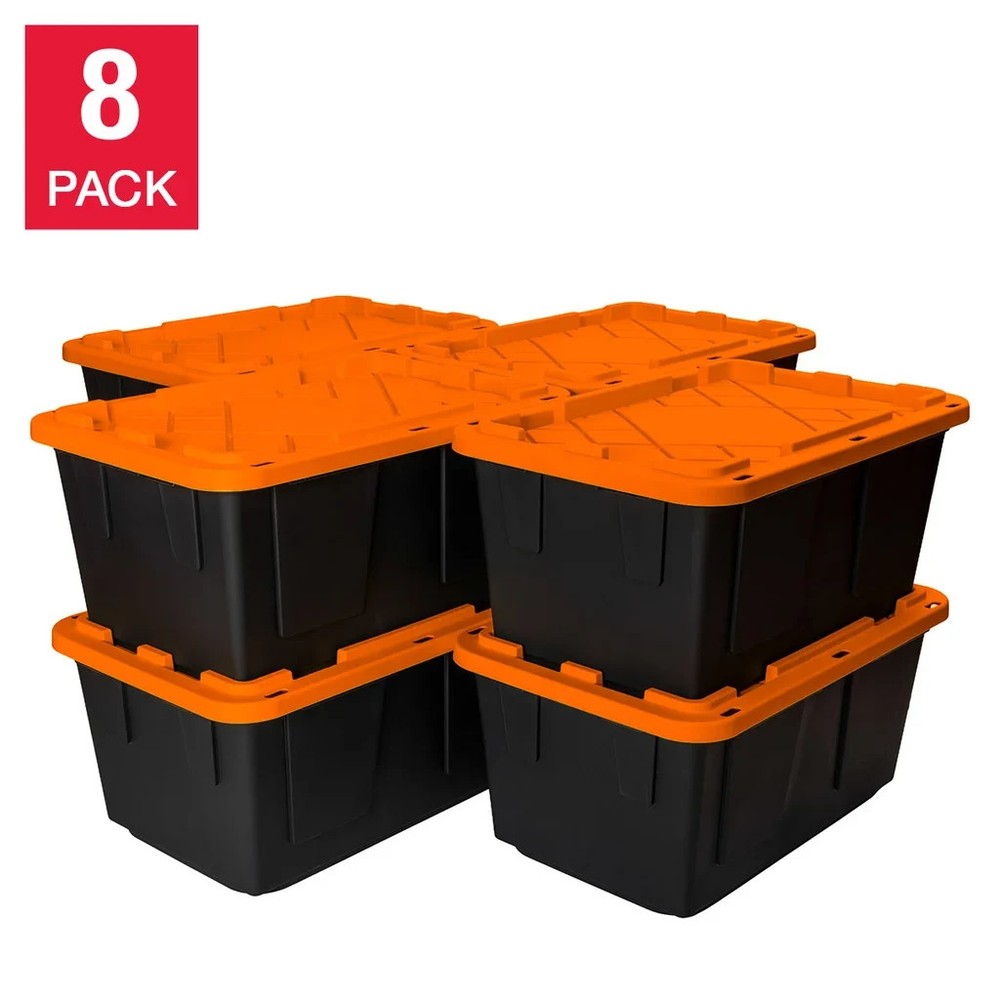 Greenmade 27 Gallon Storage Bin, 8-Pack