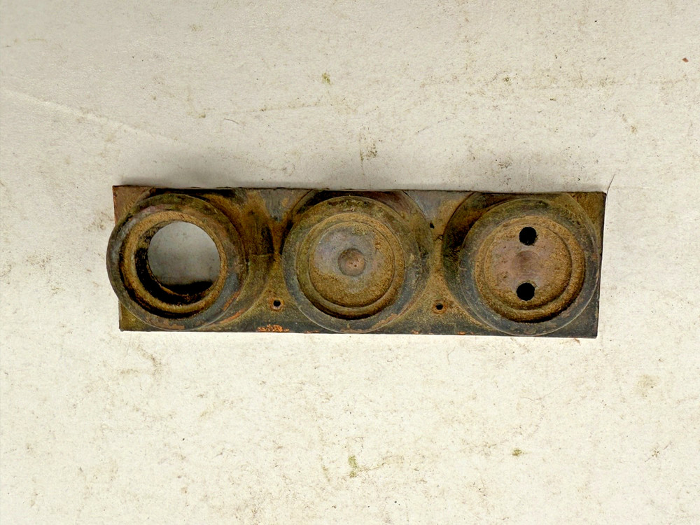 Bottom Triple Base Cast Metal Mantle Clock Column Post from Seth Thomas Clock