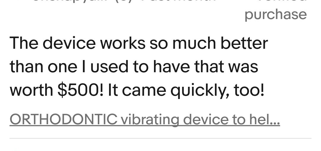 HD 2.0 Ortho Pain Device & Case Clear aligners Invi$align Dental 166Hz