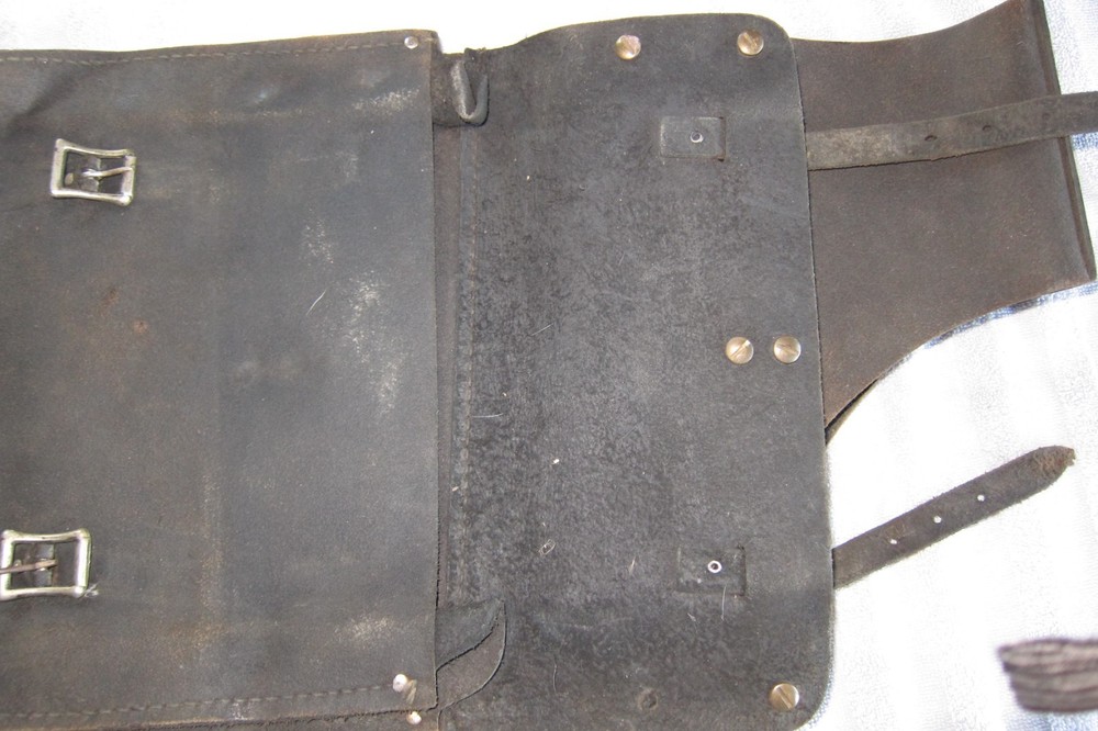 Antique Horse Leather Saddle Bag