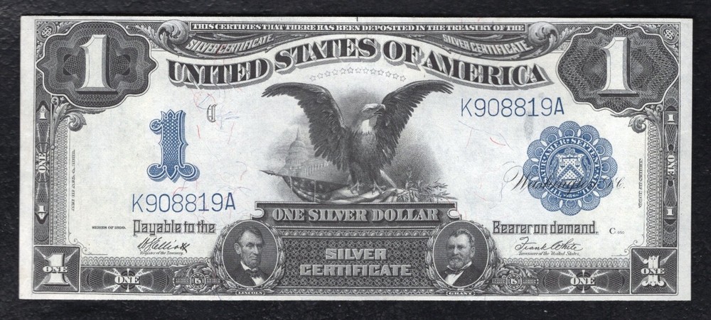 FR 235 1899 $1 ONE DOLLAR “BLACK EAGLE” SILVER CERTIFICATE NOTE GEM UNCIRCULATED