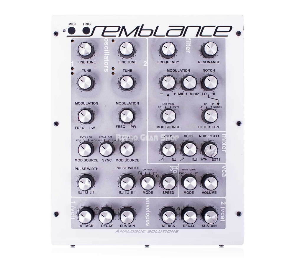 Analogue Solutions Semblance Synth Sound Demo Analog Synthesizer