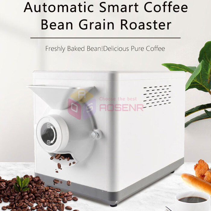 Electric Coffee Bean Roasting Machine Automatic Grains Baking Roaster Machine