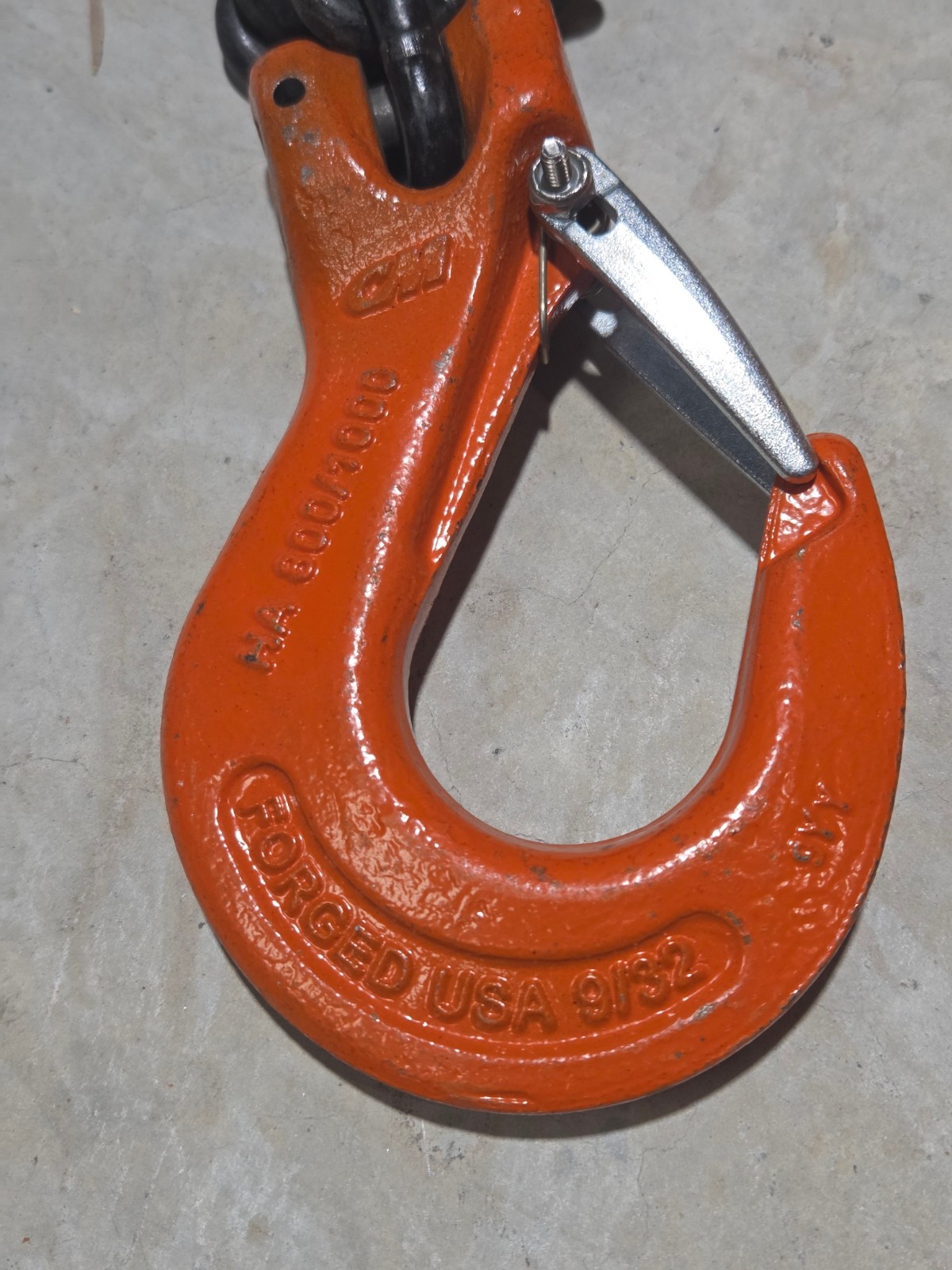John Sakash 6’ reach 9/32” Grade 80 QOS 4 Legged Lifting Sling CM USA made Chain