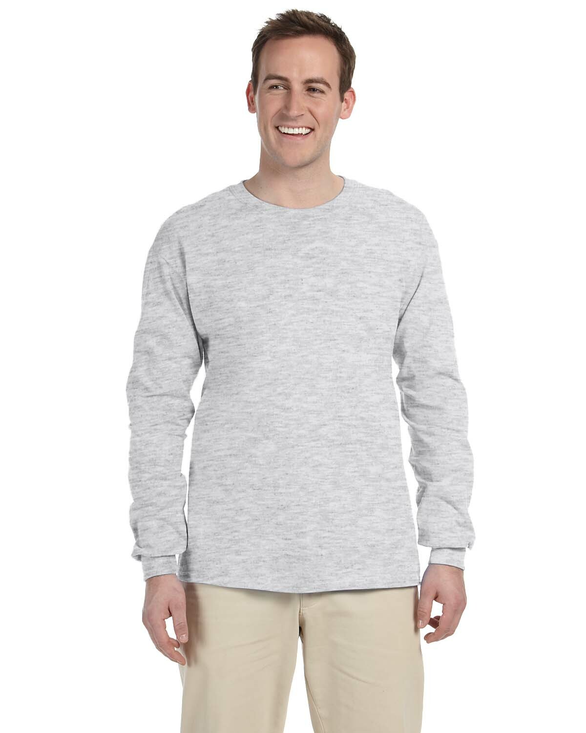 Gildan Ultra Cotton Mens Crewneck Long Sleeve T-Shirt S-5XL 2400 G240
