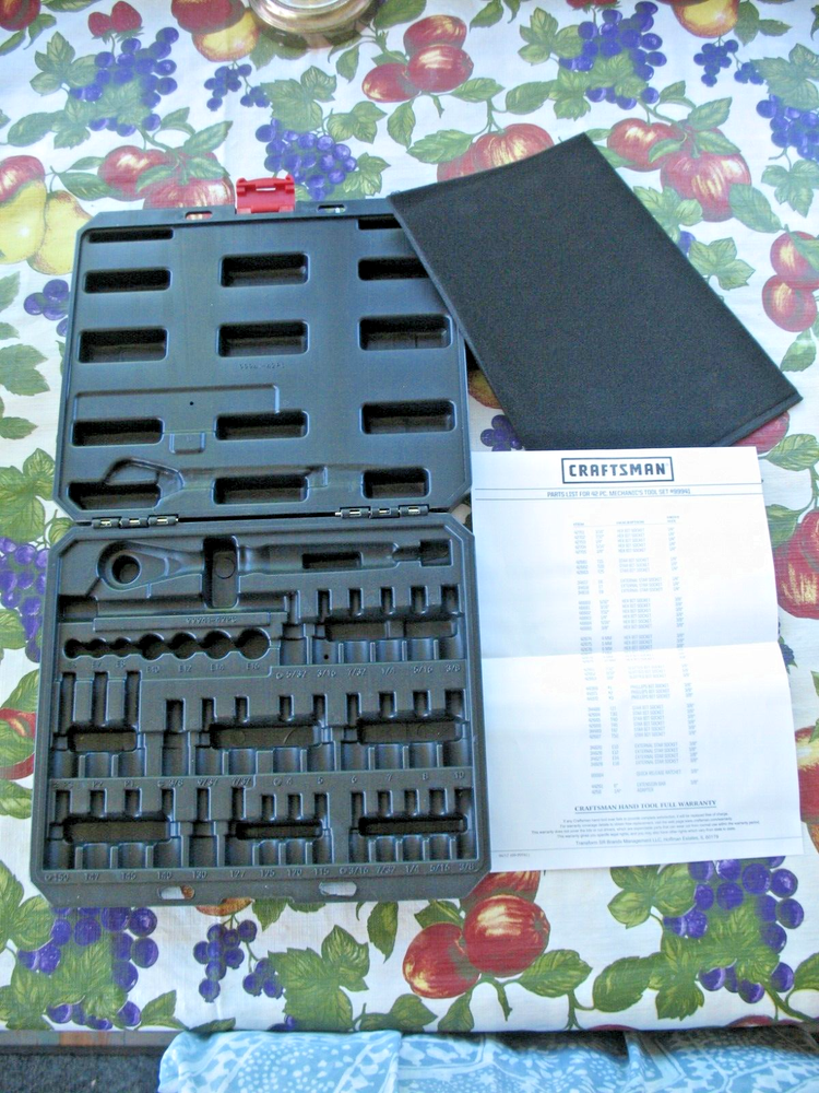 NEW EMPTY CRAFTSMAN 42 pc SOCKET WRENCH SET *EMPTY CASE* 99941 - NEW