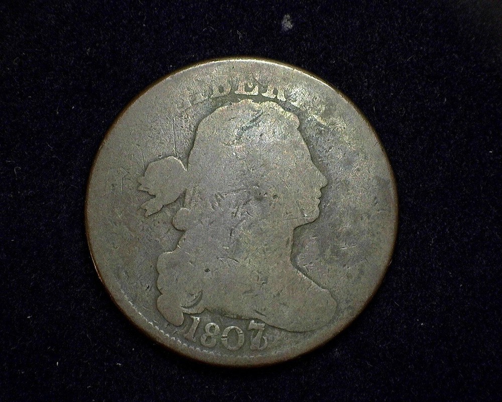 HS&C: 1807/6Large Cent Draped Bust Cent G - US Coin