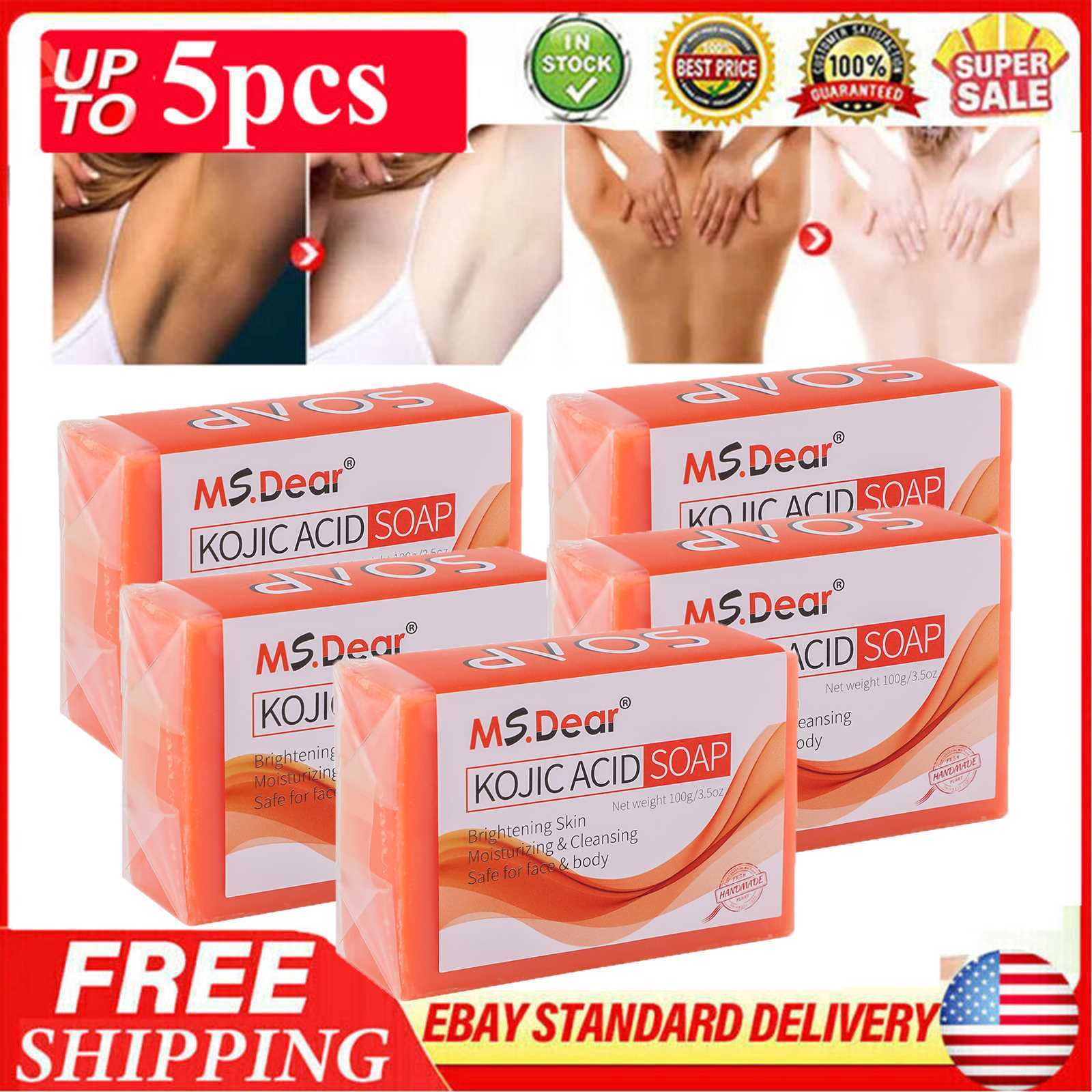 5/3X Skin Brightening Soap Original Kojic Acid Soap for Dark Spot Whitening 100g