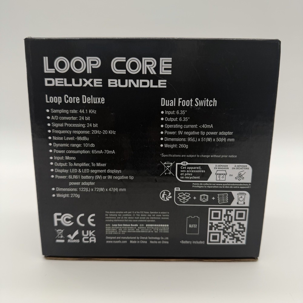 NUX Loop Core Deluxe Bundle Dual Foot Switch