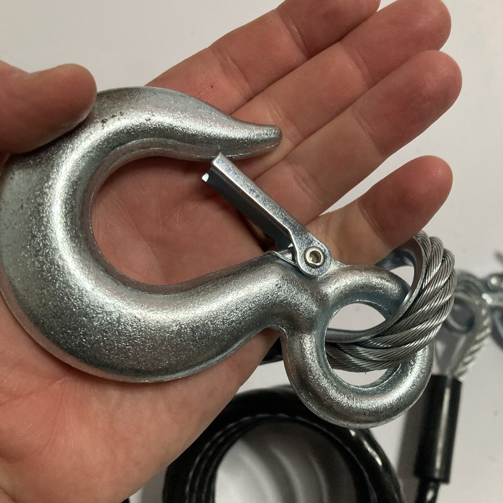2 New Crosby Hooks & Cable WLL1.5T