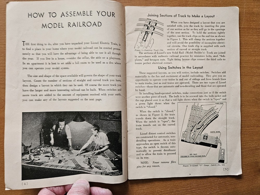Instructions For Assembling And Operating Lionel Trains