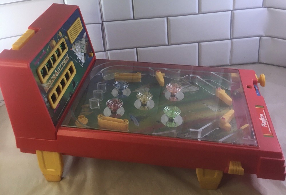 Space Attack 1989 Playtime Products Tabletop Pinball Machine