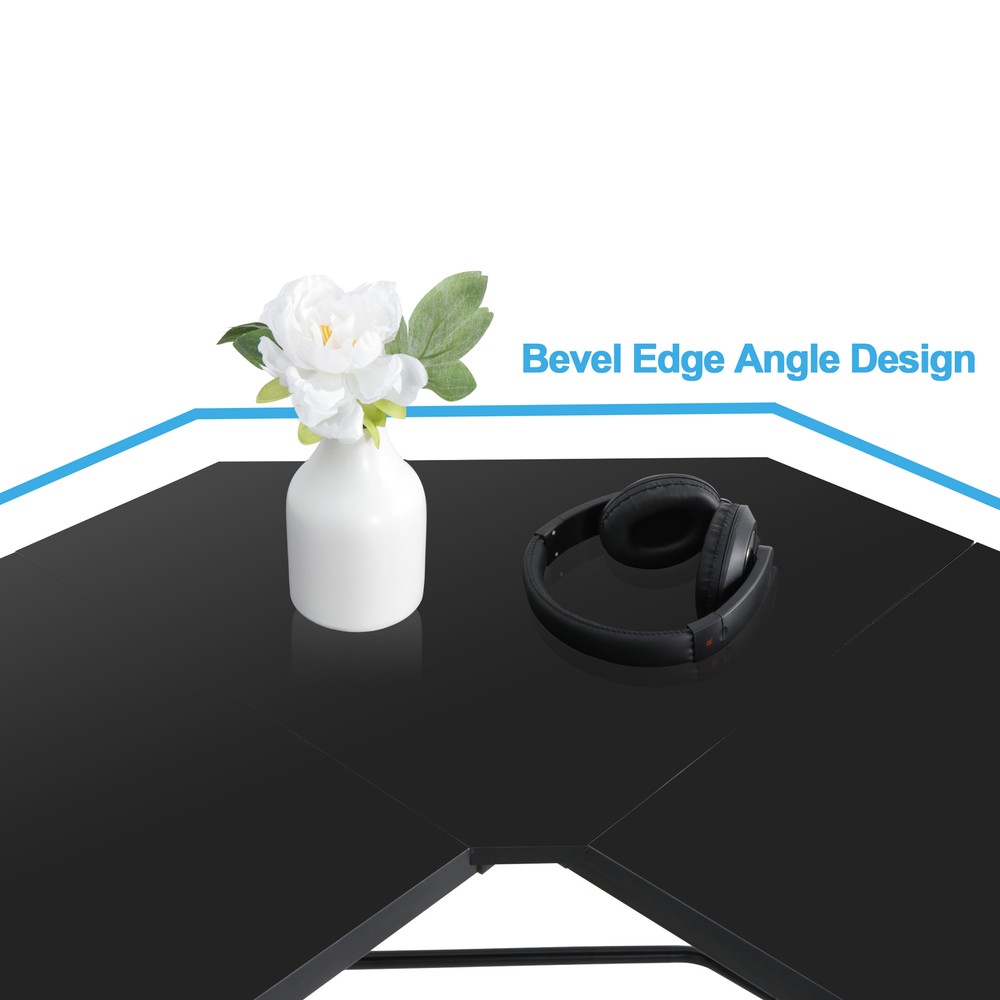 L-Shape Computer Desk Coner Study Writing Table Workstation PC Home Laptop 66"