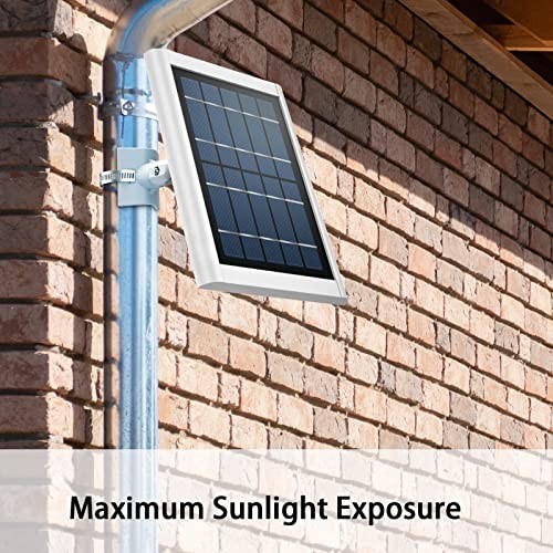 Universal Solar Panel Mount for Eufy/Ring/Reolink/Arlo Solar Panel 1 Pack White