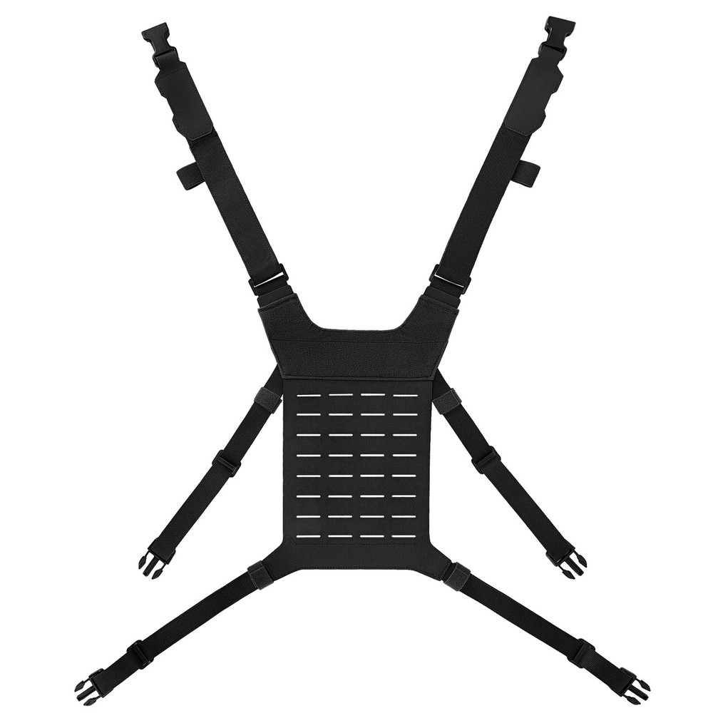 Krydex Tactical Chest Rig Shoulder Strap with MOLLE Panel Add-on Loading System