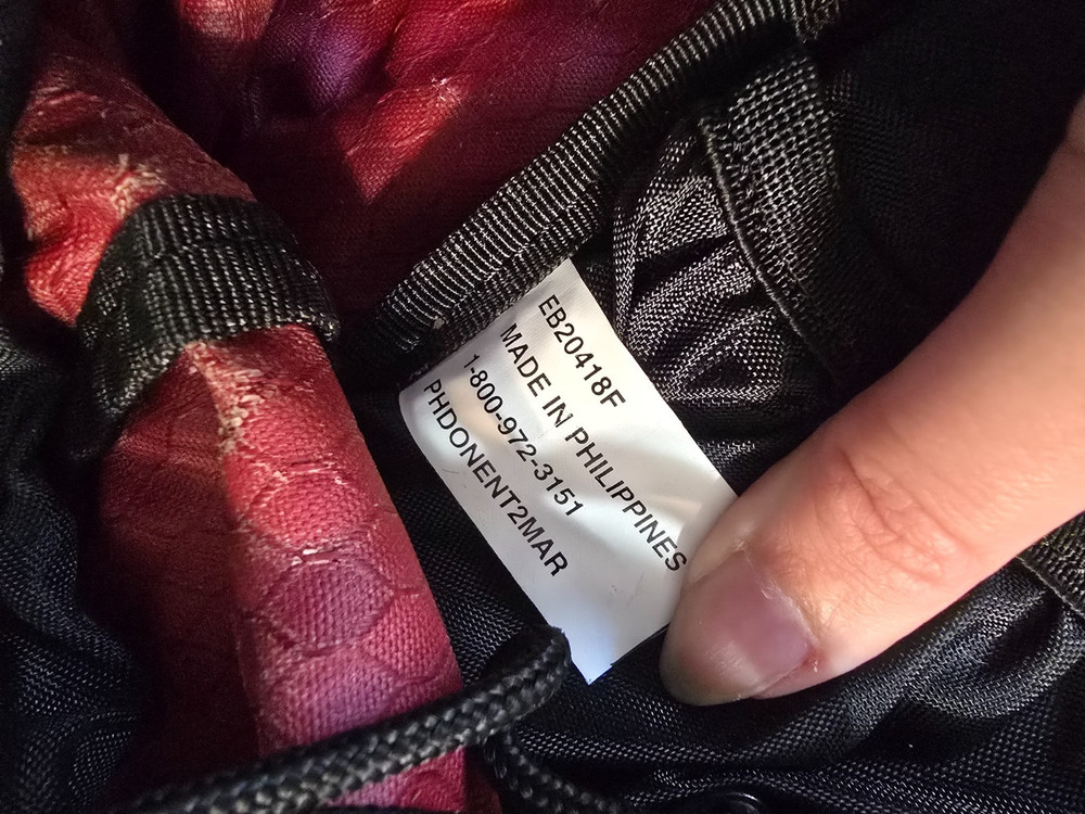 Eddie Bauer Trail Backpack Red and Black