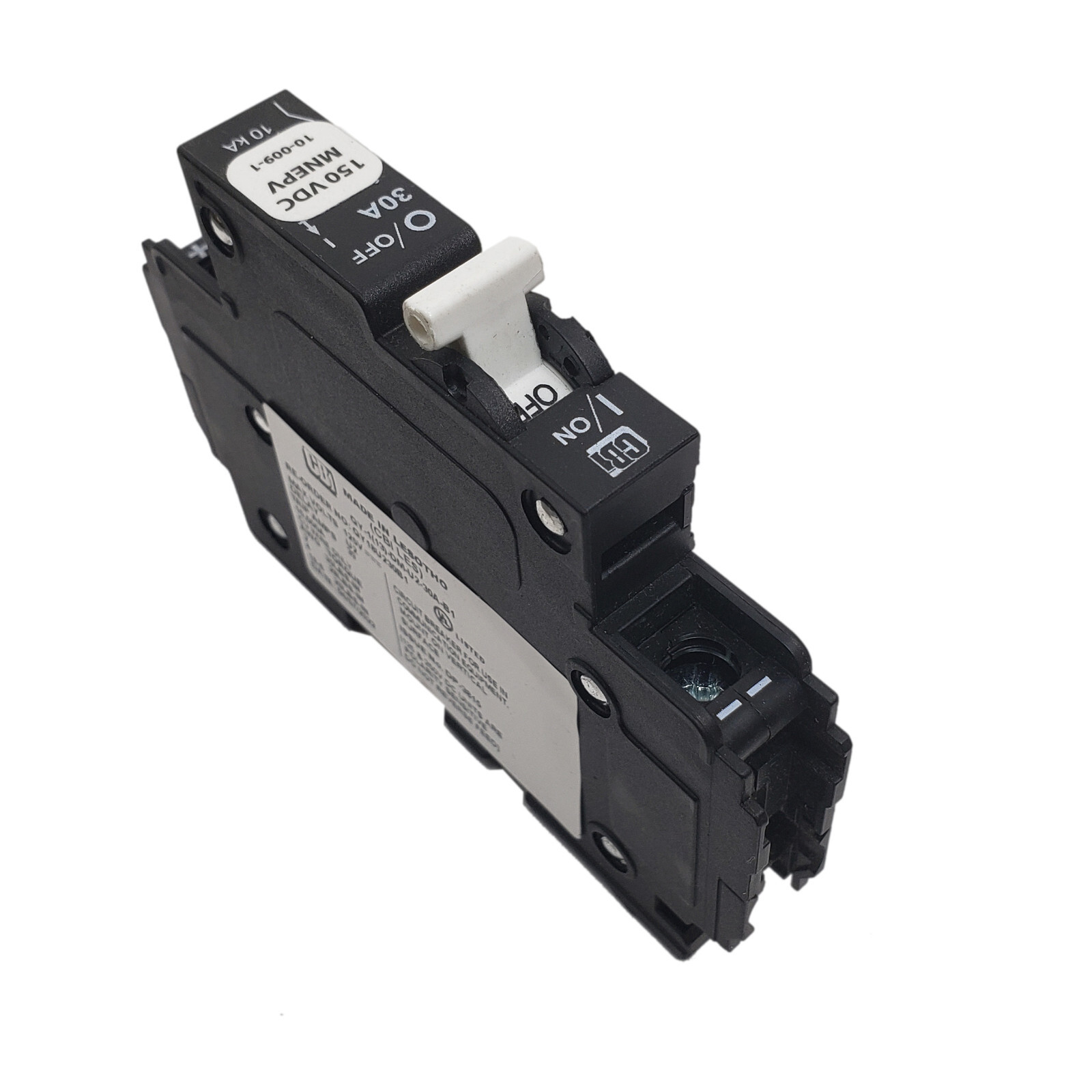 MidNite Solar - 30 Amp 150Vdc DC Circuit Breaker MNEPV30 Din Rail Mount 1-Pole