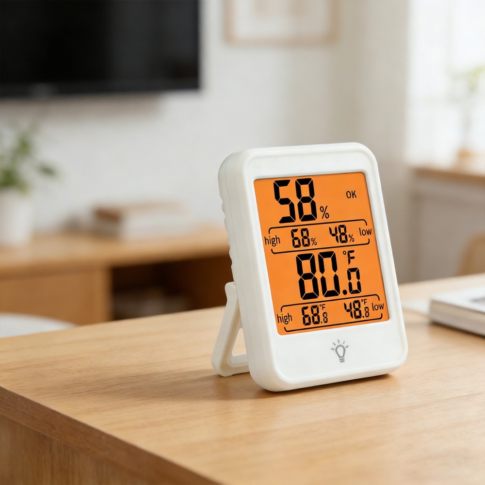 For Office Environment Digital Thermo-Hygrometer Accurate Built-In Sensor