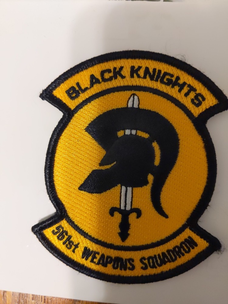 USAF 561st WEAPONS SQUADRON--BLACK KNIGHTS  HOOK BACK