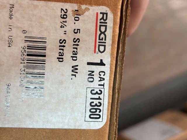 31360 RIDGID STRAP WRENCH