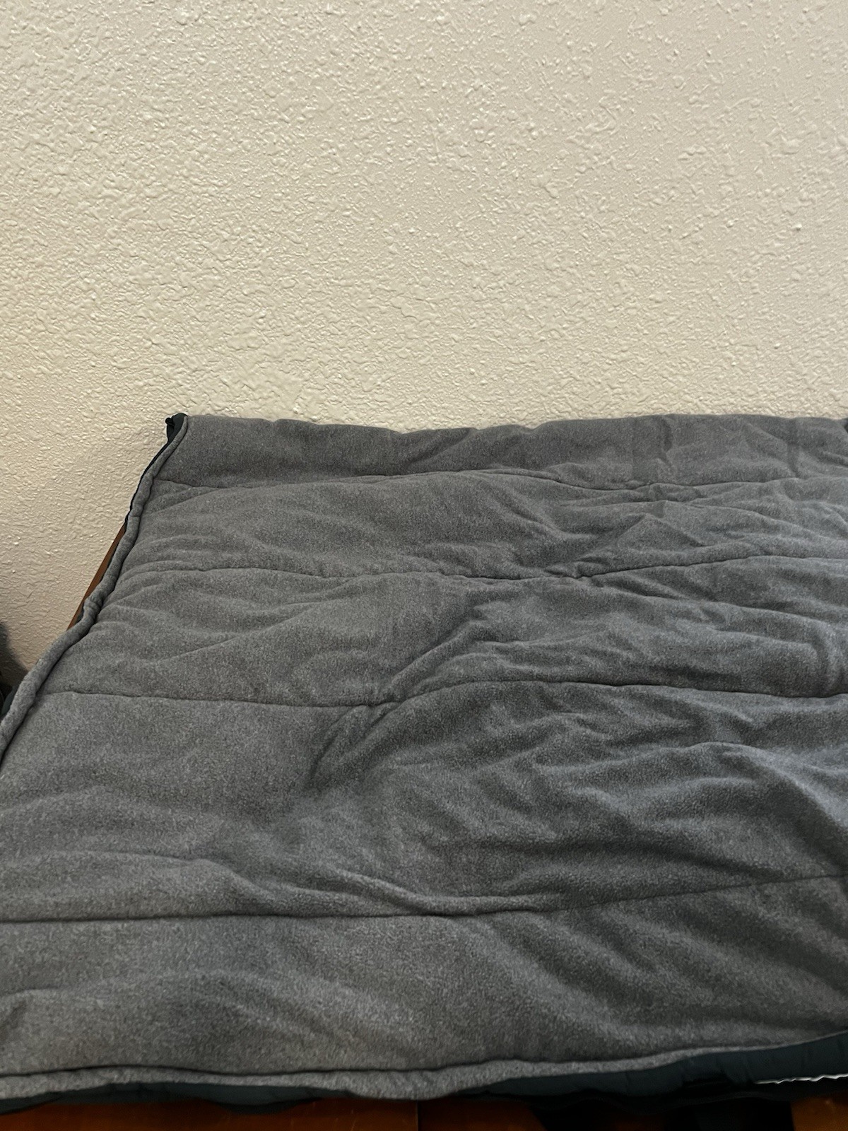 LL Bean 20° Camp Bag Sleeping Bag Green Gray Camping Sleeping With Container