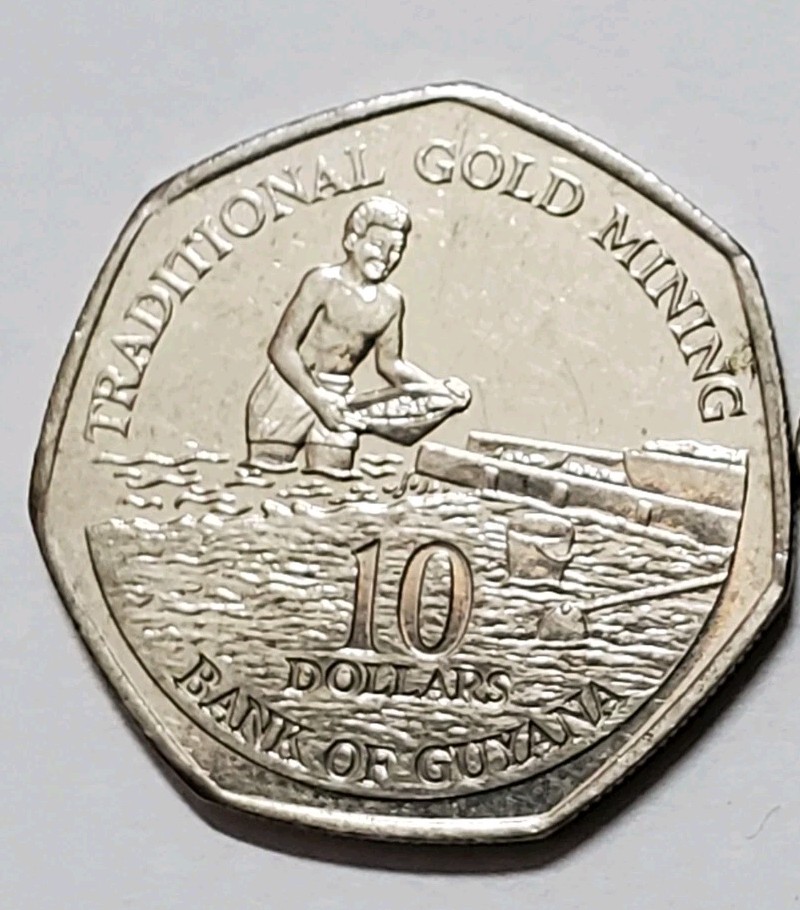 1996 Guyana 10 Dollars Coin