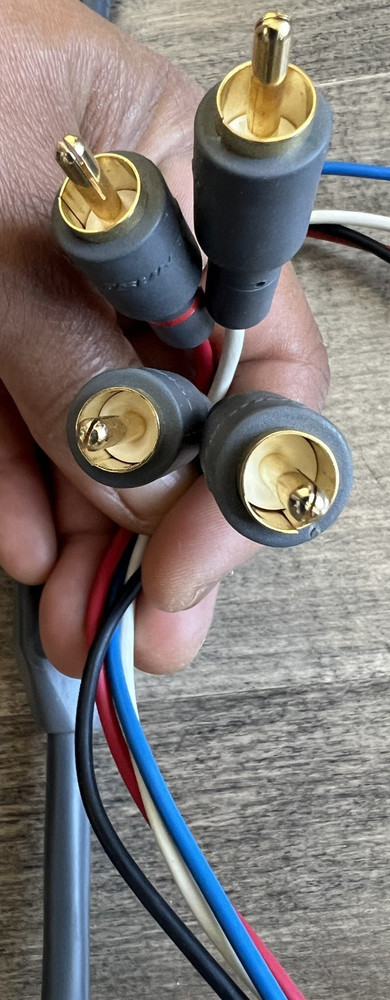 Tsunami RCA Audio Cables 4 Channel-RCA Double Shielded Audio Cables