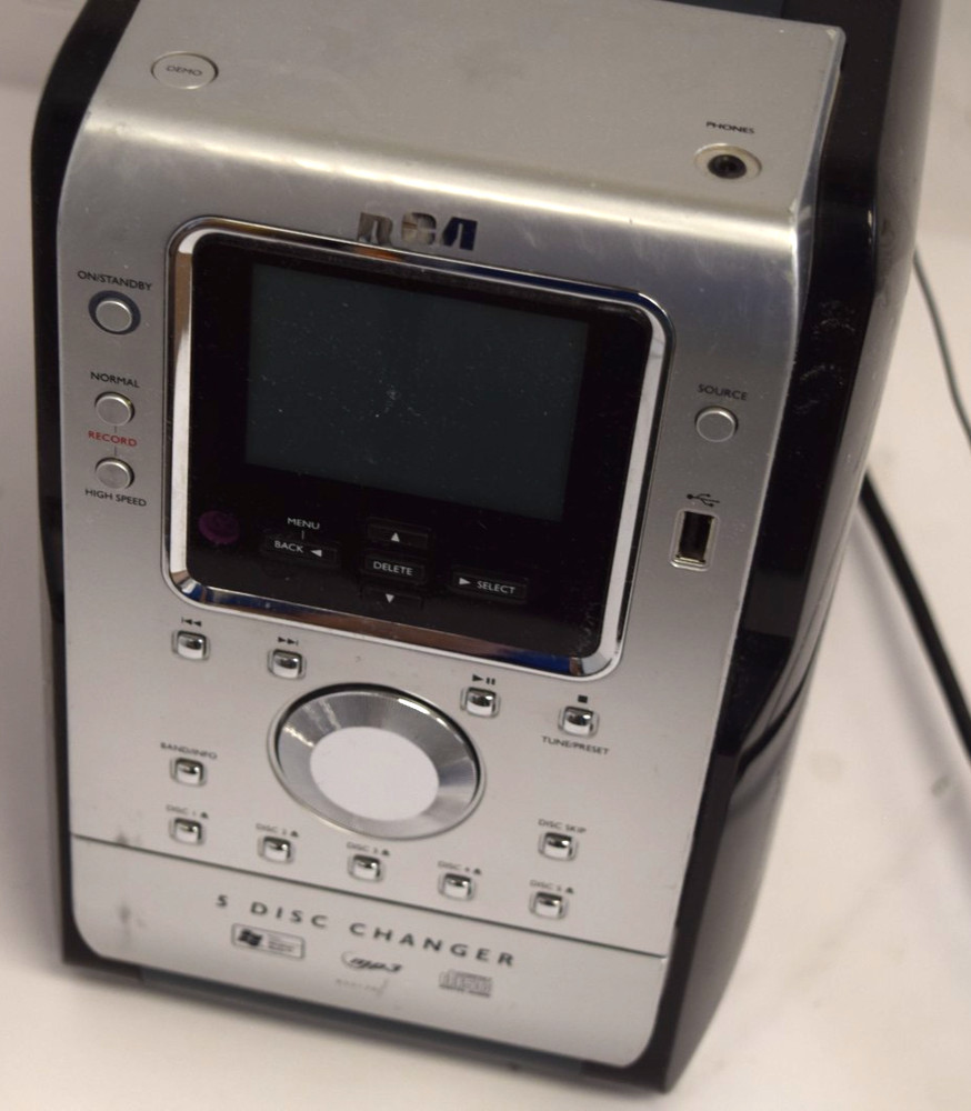 RCA RS2130i 5-CD Compact Audio System | 5-Disc Changer | Used B