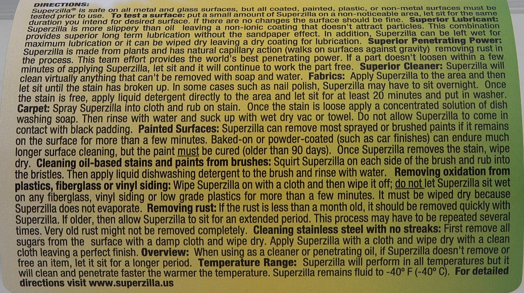 Superzilla 1 Liter Trigger Spray