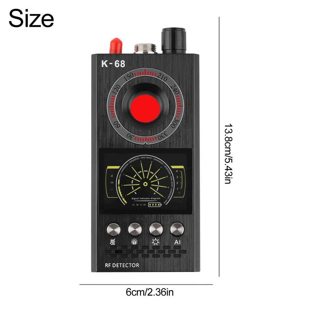 Anti-Spy Camera Wireless RF Detector GPS Tracker GSM Bug Finder Scanner Device