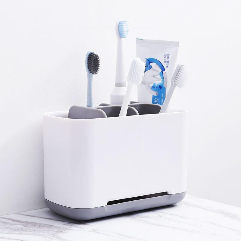 Detachable Toothbrush Stand Holder Toothpaste Stand Holder Bathroom Storage Box