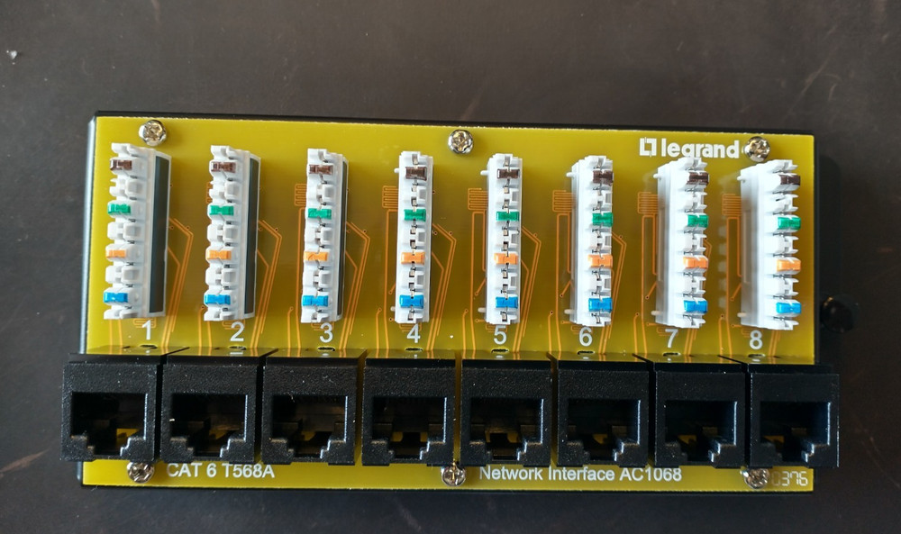 Legrand - Onq Cat 6 Network Interface Module with 8 Ports AC1068