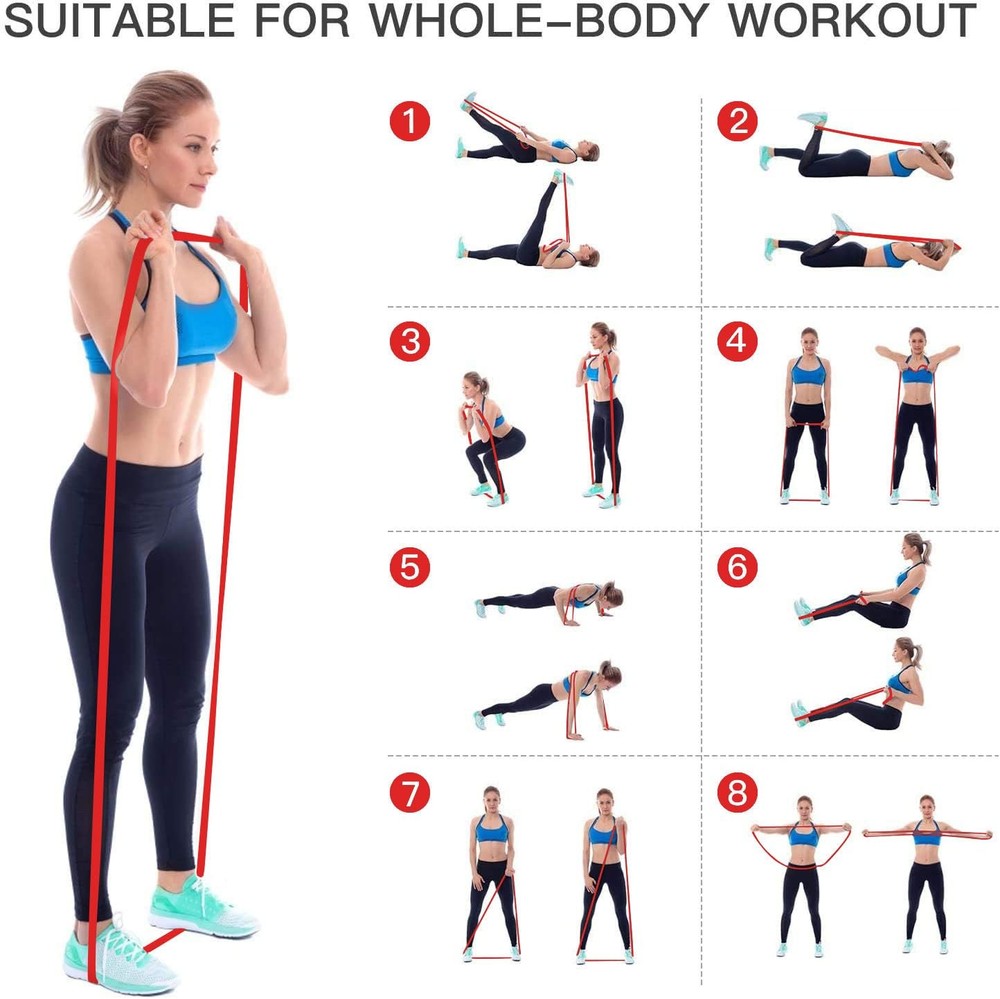 Pull-Up Bands Resistance-Bands Exercise-Bands - Pull up Assistance Bands Work...