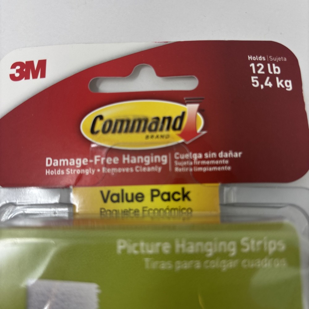 Command Picture Hanging Strips, White, 12 Medium Pairs Per Pack 1 Pack