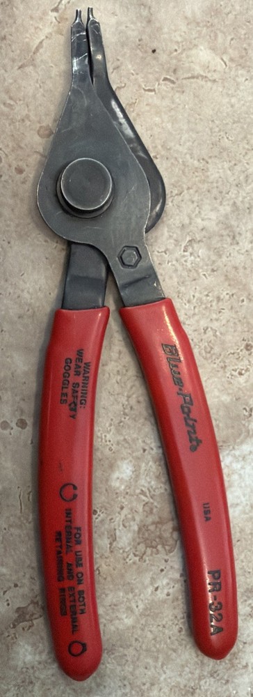 Blue Point 6" Internal External Retaining Snap Ring Pliers Reversible PR-32A USA