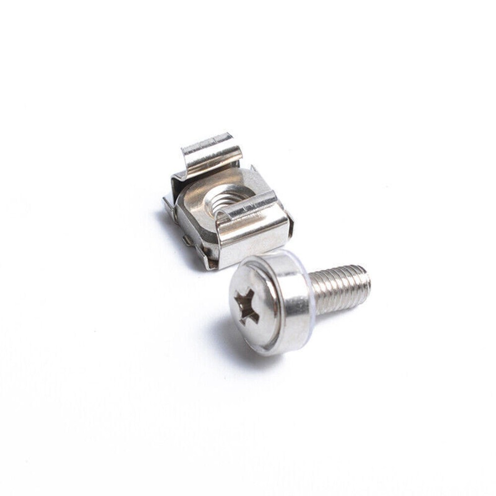 10pcs M5 Mounting Screws& Cage Nuts For Server Network AV Rackmount Equipment