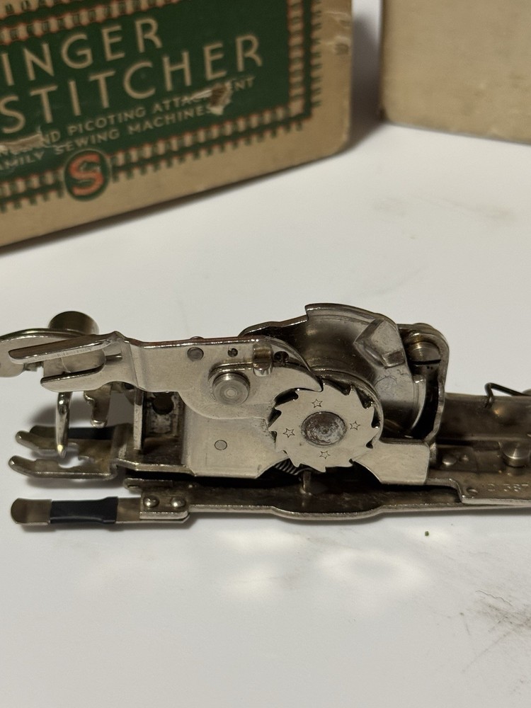 VINTAGE SINGER Sewing Machine Hemstitcher and Picoting Attachment