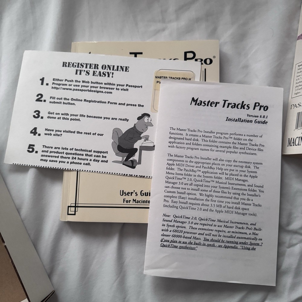 Complete MIDI Sequencing Software Passport Master Tracks Pro 6 Macintosh 1995