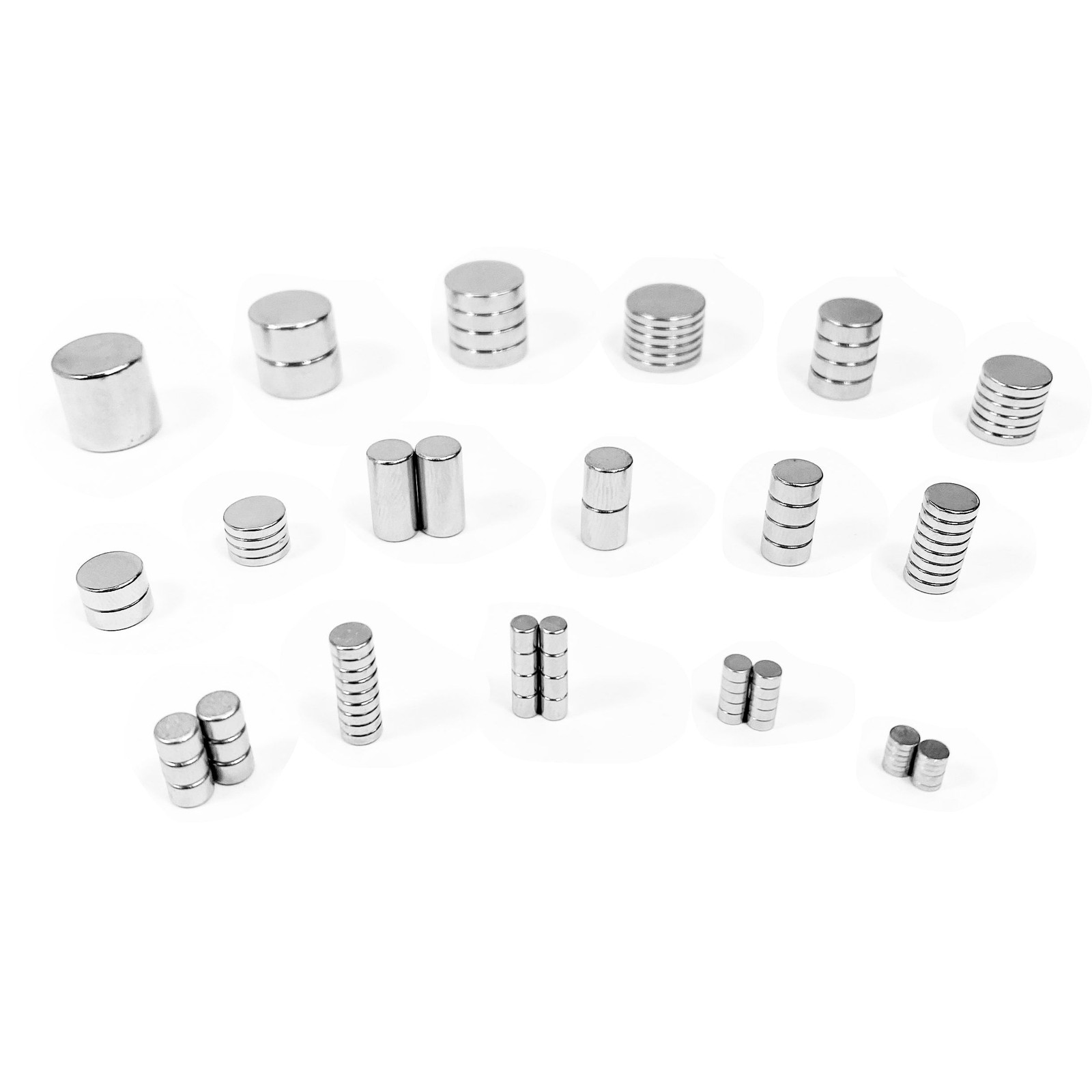 Neodymium Disc Magnet Variety Sample Pack N42 (17 Sizes)