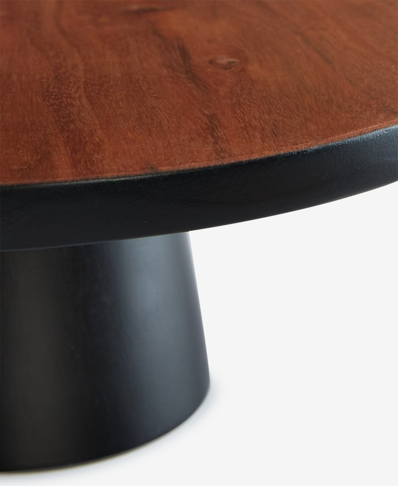 The Cellar Wood Cake Stand- Black