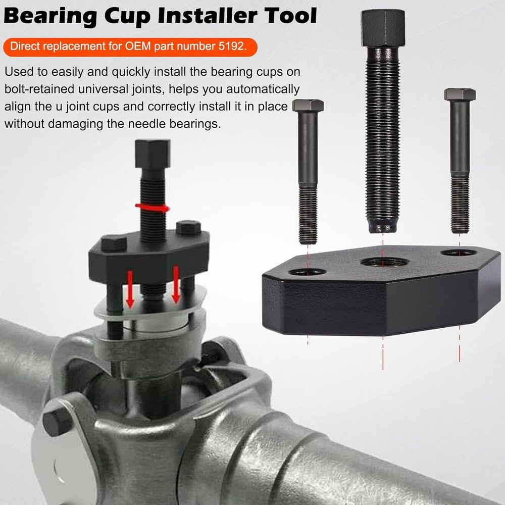 5192 Bearing Cup Installer Tool & 10102 Universal Joint Puller for Spicer Series