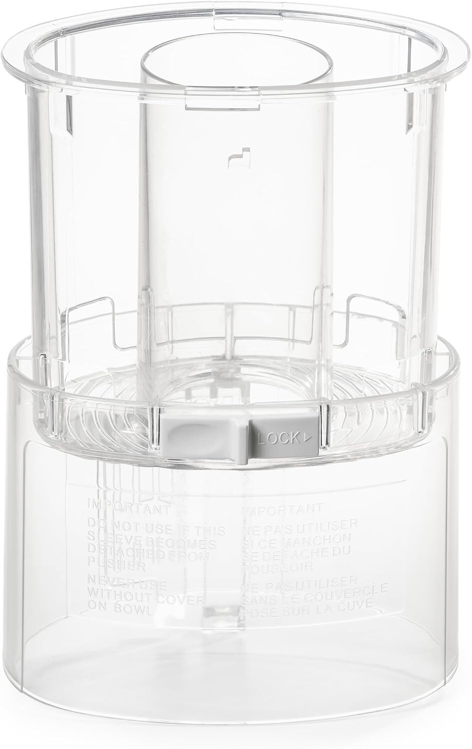 Large Pusher/Sleeve Assembly Replacement for Cuisinart DLC-018BGTX DLC-018BGTX-1