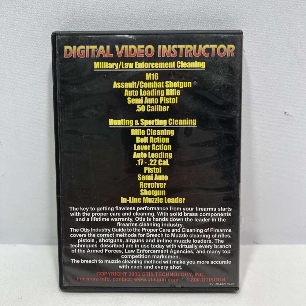 OTIS Technology - Digital Video Instructor - Interactive DVD, Advanced Cleaning